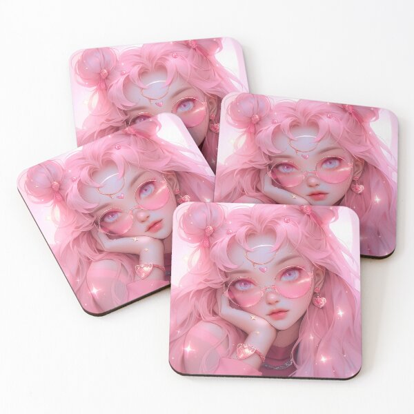 Item preview, Pink Anime Girl - Selection 15 designed and sold by ArtsyChaosArt.