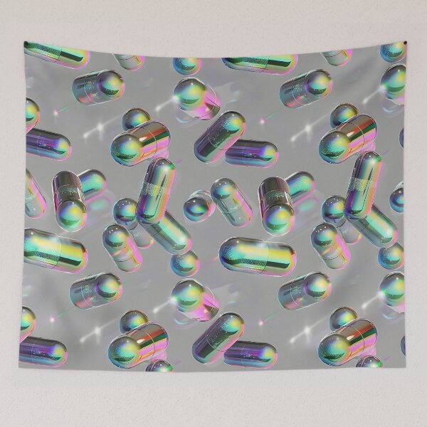 Item preview, Holographic Happy Pills designed and sold by dinaaaaaah.