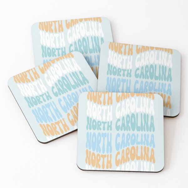 Item preview, North Carolina Tar Heels Blue Groovy Print - Dorm Decor, Gameday Merch, Sticker, Wall Art, Pet Merch, College Football, UNC designed and sold by trendycac.