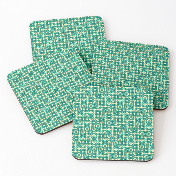 Item preview,  Brilliant Blue-Green Squares - BEADazzled (1) designed and sold by RedLeafPine.