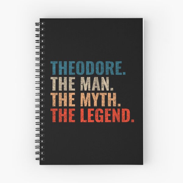 Item preview, Theodore The Man The Myth The legend Theodore Name Retro 70s distress designed and sold by Teelogic.