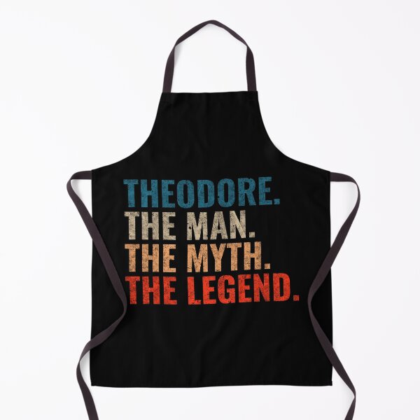 Item preview, Theodore The Man The Myth The legend Theodore Name Retro 70s distress designed and sold by Teelogic.