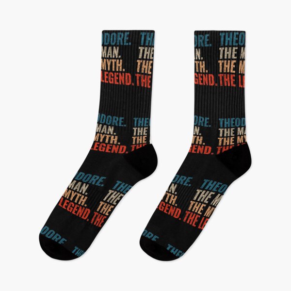 Item preview, Theodore The Man The Myth The legend Theodore Name Retro 70s distress designed and sold by Teelogic.