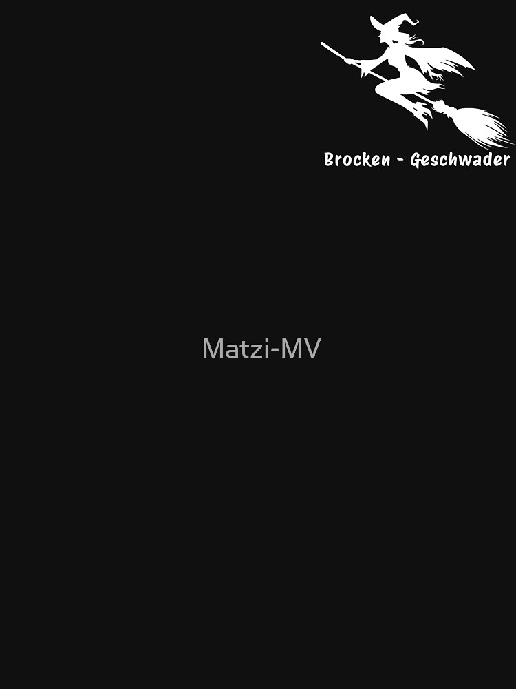 Thumbnail 7 von 7, Classic T-Shirt, Fliegende Hexe auf einem Besen Brocken - Geschwader designt und verkauft von Matzi-MV.