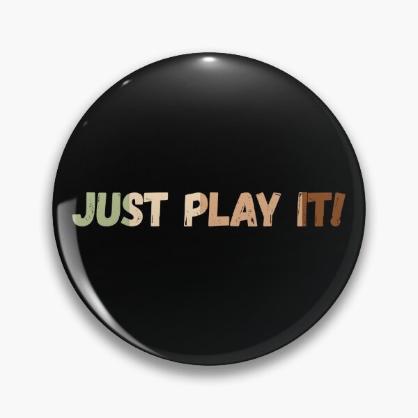 Aperçu de l'œuvre Just Play It - Just Play It Text with colors créée et vendue par PixelPrintPH.