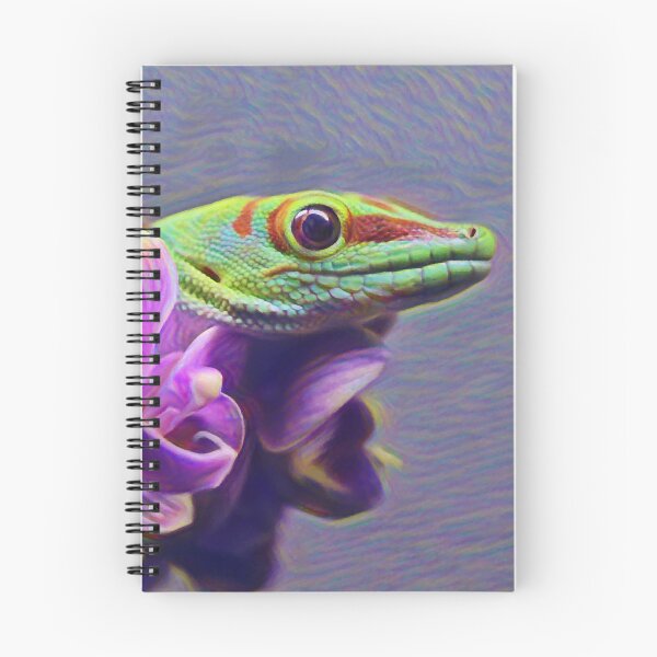 Item preview, Madagascar Day Gecko And Purple Orchids designed and sold by Heathermarie321.