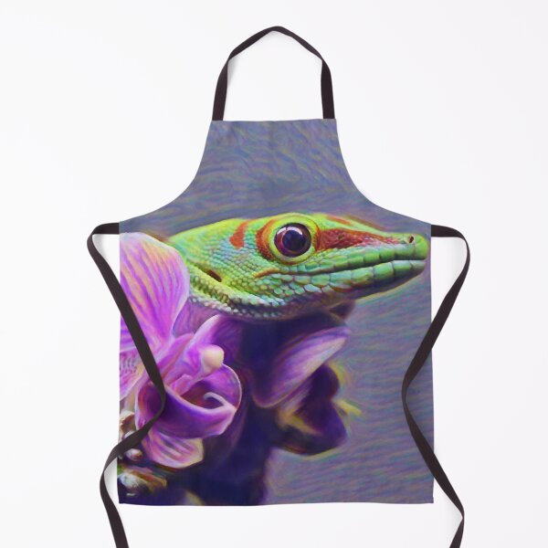 Item preview, Madagascar Day Gecko And Purple Orchids designed and sold by Heathermarie321.