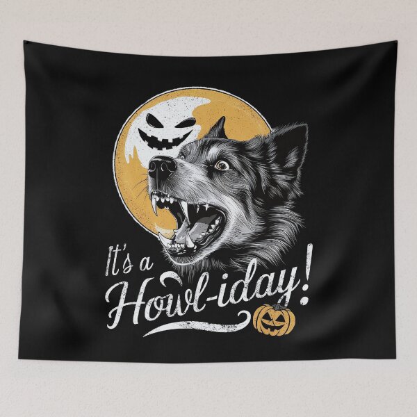 Item preview, It's A Howl-iday! designed and sold by decorwonders.