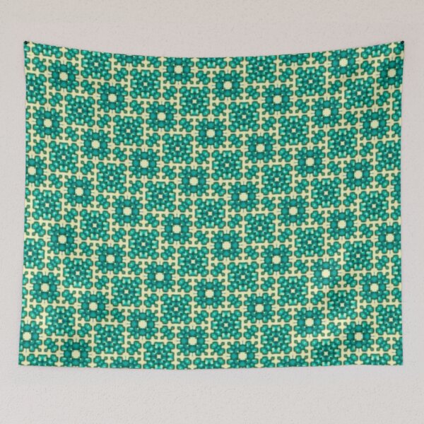 Item preview,  Brilliant Blue-Green Squares - BEADazzled (1) designed and sold by RedLeafPine.