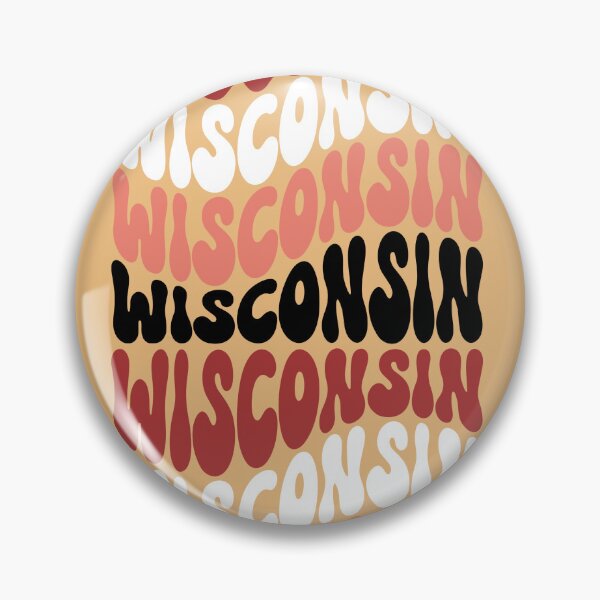 Item preview, Wisconsin Badgers Red Groovy Print - Dorm Decor, Gameday Merch, Sticker, Wall Art, Pet Merch, College Football, UW Badgers designed and sold by trendycac.