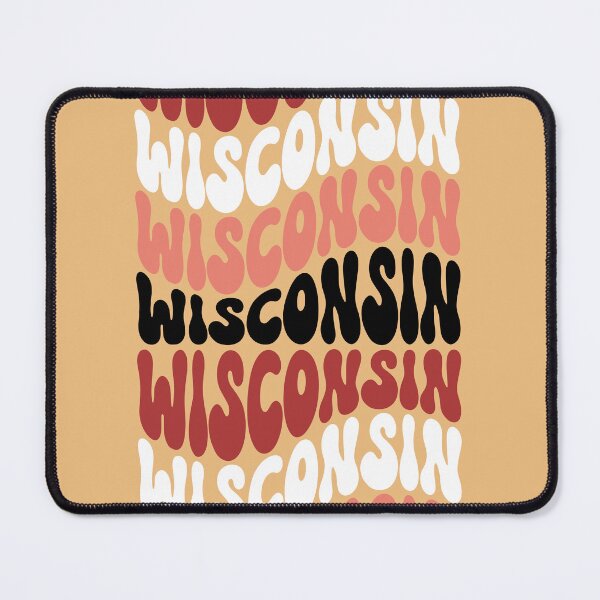 Item preview, Wisconsin Badgers Red Groovy Print - Dorm Decor, Gameday Merch, Sticker, Wall Art, Pet Merch, College Football, UW Badgers designed and sold by trendycac.