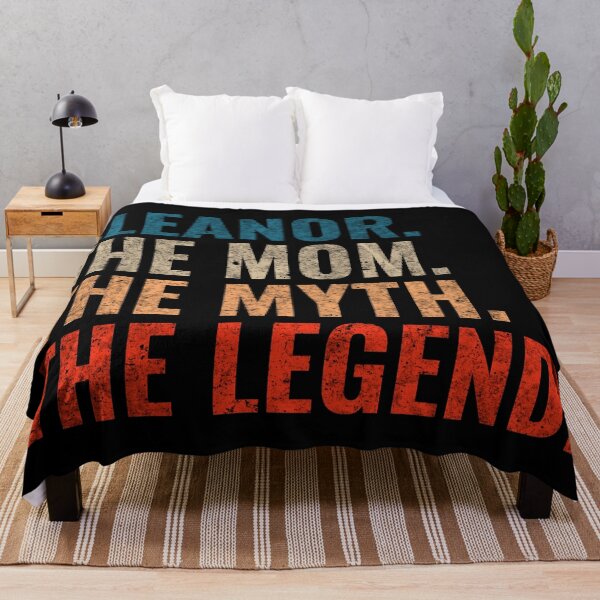 Item preview, Eleanor The Mom The Myth The legend Eleanor Name Retro 70s distress designed and sold by Teelogic.