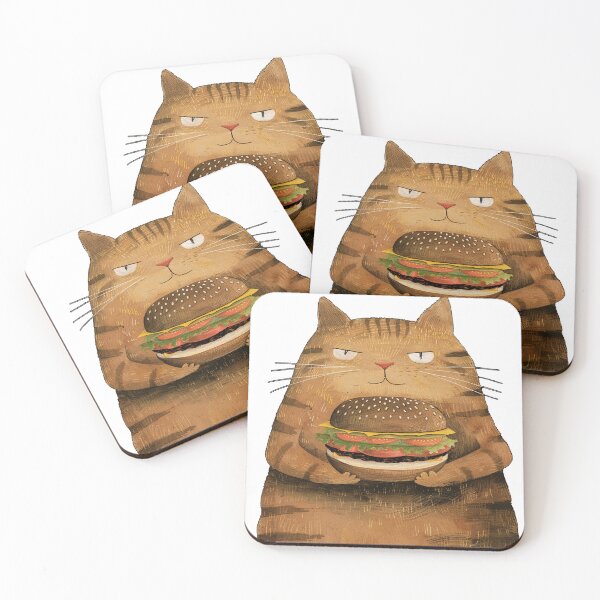 Item preview, Hamburger Cat 01 designed and sold by Nufauna.