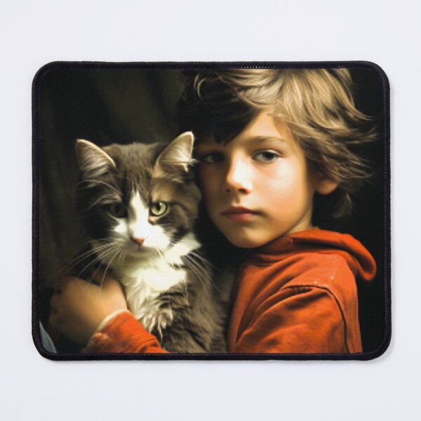 Item preview, A Boy and his Cat designed and sold by SkyBridgePRJ.
