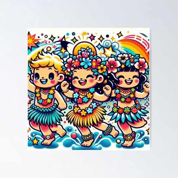 Item preview, Enchanting Hula Kids - 110 designed and sold by sagaofsilence.