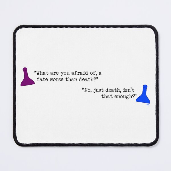 Item preview, Clue Fate Worse Than Death Quote designed and sold by SpectreSparkC.