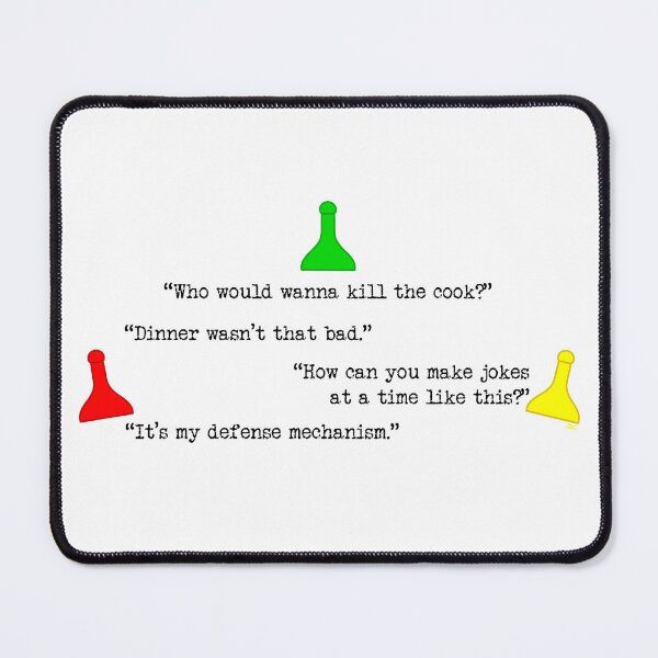 Item preview, Clue Dinner Quote designed and sold by SpectreSparkC.