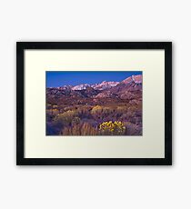 Sierras Alpine Glow Framed Print