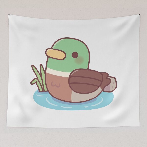 Item preview, Cute Mallard Duck Swimming In The Pond designed and sold by rustydoodle.