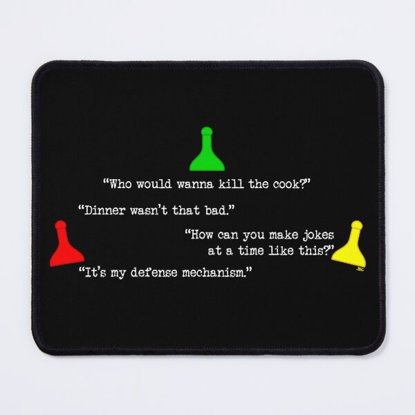 Item preview, Clue Dinner Quote designed and sold by SpectreSparkC.