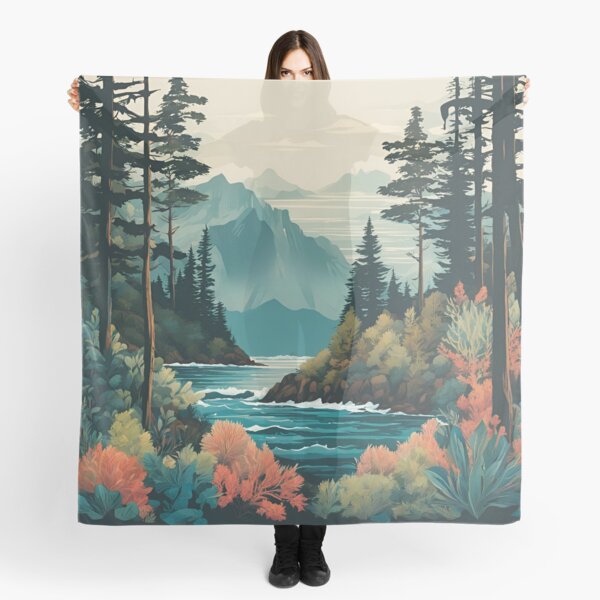 Item preview, North Coast Mountain View With Trees designed and sold by SeaStarAlex.