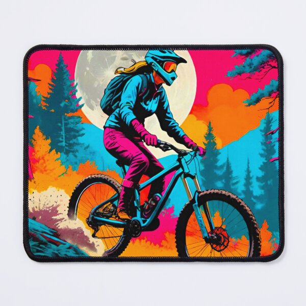 Item preview, Shredding the Trails: Female MTB Rider designed and sold by GrizzlyCollective.