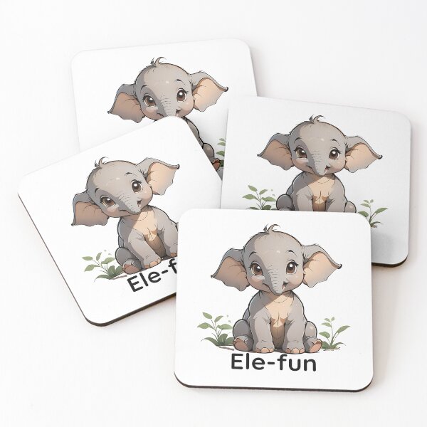 Item preview, Ele-fun Adventures: Cute Baby Elephant T-Shirt designed and sold by ArchVibe.