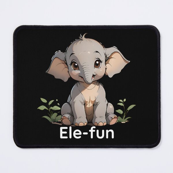 Item preview, Ele-fun Adventures: Cute Baby Elephant T-Shirt designed and sold by ArchVibe.