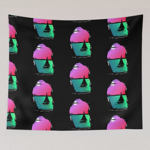 Item preview, Sailboat at sunset designed and sold by blankshirt.