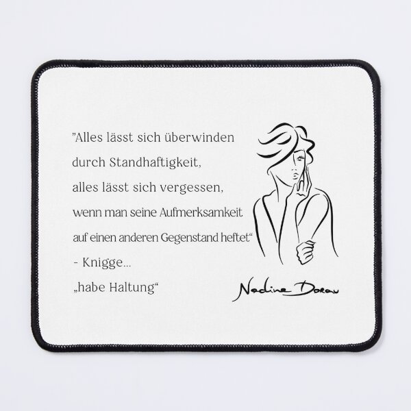 Artikelvorschau, Nadine Dorau _ Knigge Spruch | Zitat - 05 "BLACK SERIES" entworfen und verkauft von Nadine Dorau.