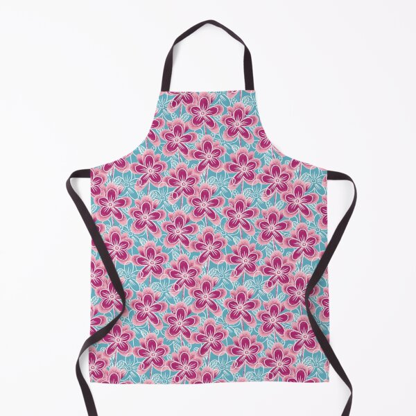 Item preview, Chalk flowers, pink on a light blue background designed and sold by Alex  Blud.