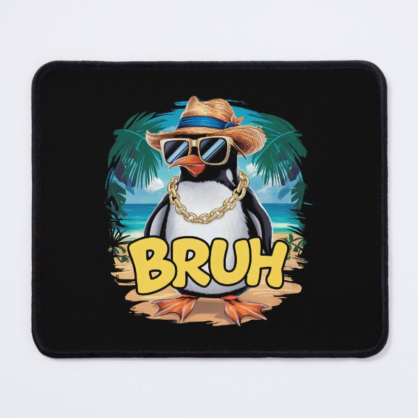 Item preview, Cool Penguin BRUH Beach Palm Trees Style Tropical beach designed and sold by w1ckerman.