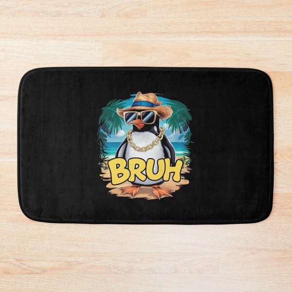 Item preview, Cool Penguin BRUH Beach Palm Trees Style Tropical beach designed and sold by w1ckerman.