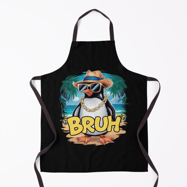 Item preview, Cool Penguin BRUH Beach Palm Trees Style Tropical beach designed and sold by w1ckerman.