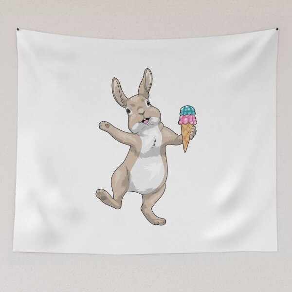 Item preview, Rabbit Ice cream cone designed and sold by Snabdesign84.