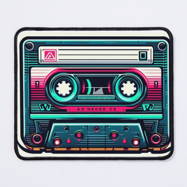 Item preview, Vintage Cassette Tape Sticker with Neon Accents designed and sold by SellG00Ds.