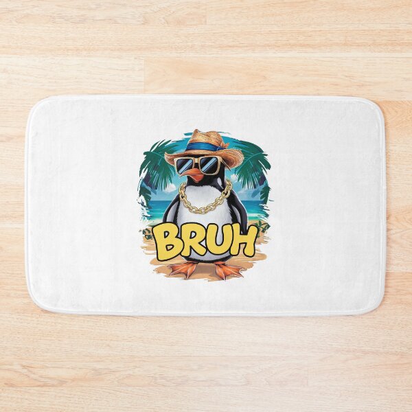 Item preview, Cool Penguin BRUH Beach Palm Trees Style Tropical beach designed and sold by w1ckerman.