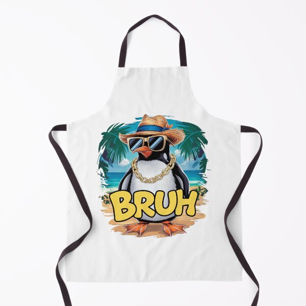 Item preview, Cool Penguin BRUH Beach Palm Trees Style Tropical beach designed and sold by w1ckerman.