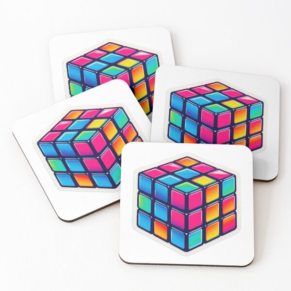 Item preview, Neon Rubik's Cube Sticker designed and sold by SellG00Ds.