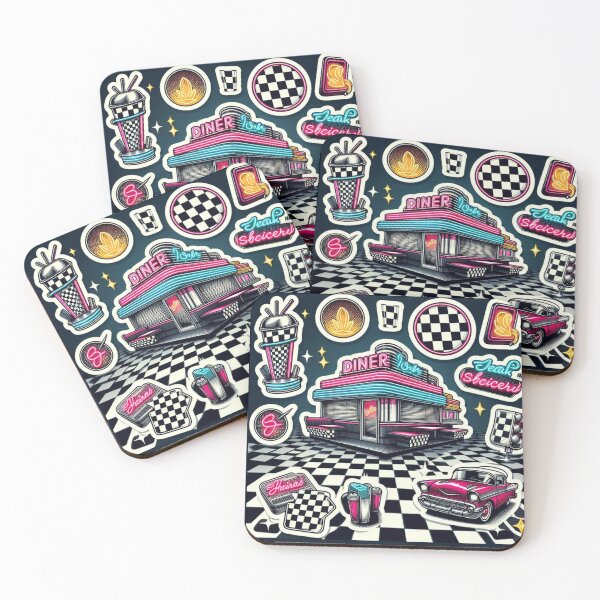 Item preview, Retro Diner Motif Sticker designed and sold by SellG00Ds.
