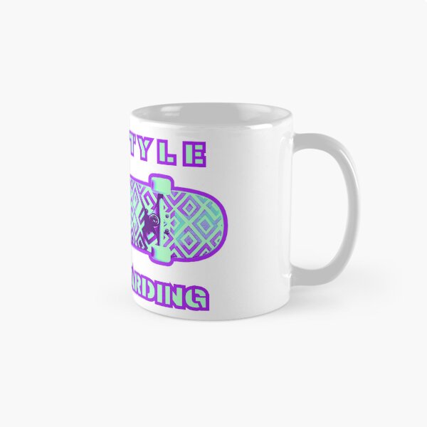 Item preview, Freestyle skateboarding, minty and purple graphics, patterned skateboard designed and sold by silent-violin.