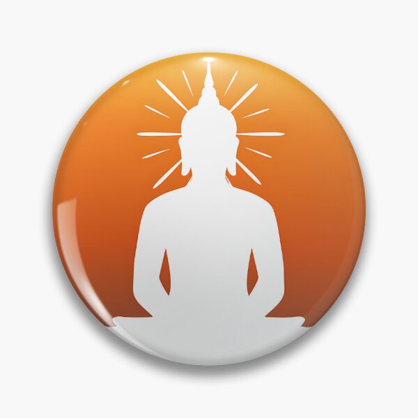Item preview, The White Buddha In Sun Stickers designed and sold by We-Ai-Art.