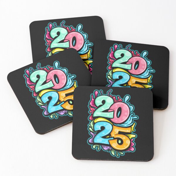 Item preview,  2025 colorful text, Happy New Year designed and sold by Numbers-Art.