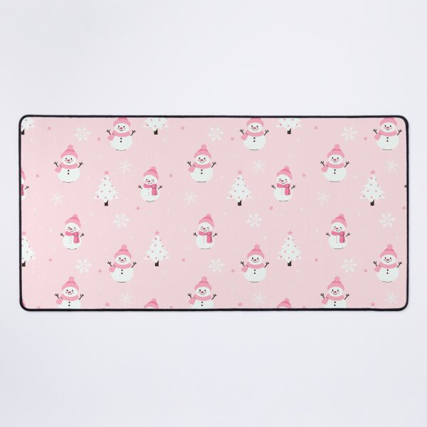 Item preview, cute snowmen on a pink background designed and sold by burbura.