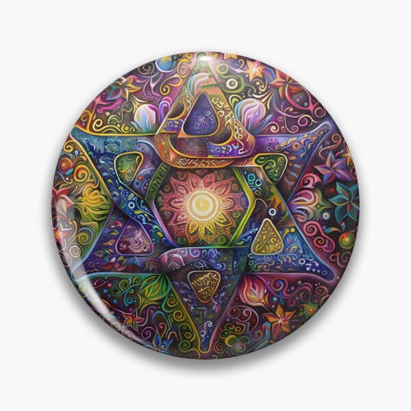 Item preview, Star of David boho psychedelic  designed and sold by Magicifa.
