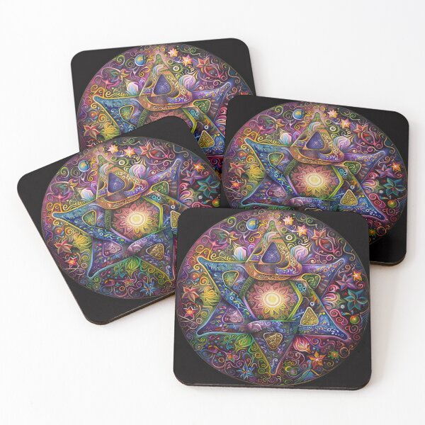 Item preview, Star of David boho psychedelic  designed and sold by Magicifa.