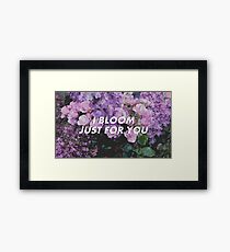 Troye | BLOOM Framed Print