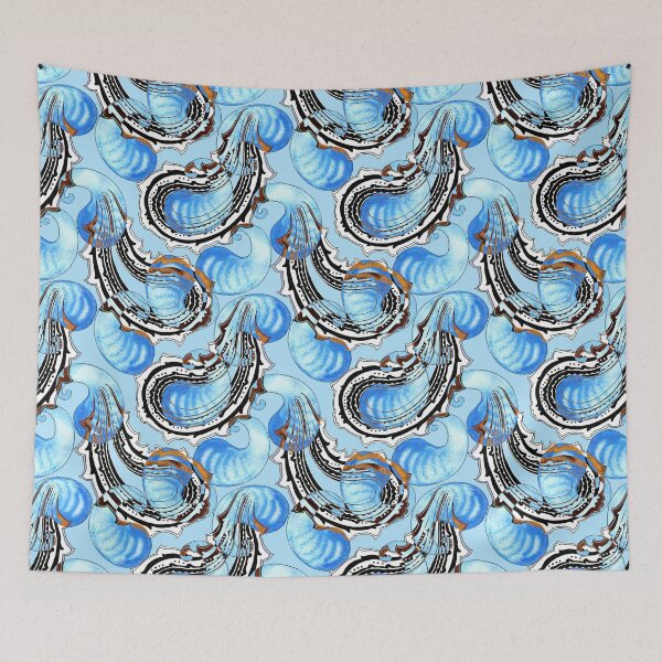 Item preview, Paisley, Light blue on light blue background designed and sold by Alex  Blud.