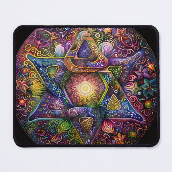 Item preview, Star of David boho psychedelic  designed and sold by Magicifa.