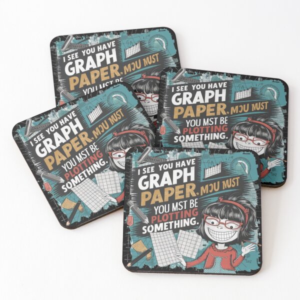 Item preview, I See You Have Graph Paper You Must Be Plotting Something Funny Math Pun designed and sold by Obinne.